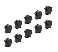 Fafeicy Interrupteur à Bascule à 2 Broches de 10pcs KCD3 sur L'interrupteur à Bascule en 2 Positions avec Terminal argenté 16A250VAC pour Les Appareils de Maison Réparation de Bricolage