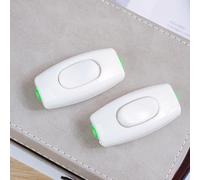Fafeicy Interrupteur de Chevet en Plastique, 250 V, 6 A, Bouton de Commande, Léger, Portable, Installation Facile, pour Lampe de Bureau, Appareil dans la Chambre, le Bureau, l'hôtel