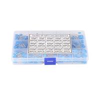 Fafeicy Kit de Condensateurs Céramiques Haute Tension 450 Pièces, 15 Valeurs 100pF-10000pF, 3kV, à capacité Stable et Résistance à l'humidité pour Instruments électroniques de Précision