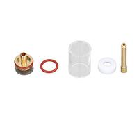Fafeicy Kit de Consommables pour Torche de Soudage TIG, Accessoire en | Jeu de gobelets de recharge pour soudeuse à l\'argon, verrouillage précis de la pince, corps translucide résistant à la