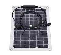 Fafeicy Kit de Panneau Solaire Monocristallin 50A, 2 Pièces 15W Pliable | Module photovoltaïque pour chargement hors réseau, puissance totale de 30 W, conception à arc semi-flexible, cellules en