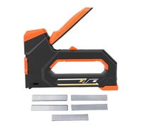 Fafeicy Kit de Pistolet Agrafeur Manuel Robuste 6 en 1, Agrafeuse Manuelle Robuste avec Pression Réglable et 5 Types de Clous pour la Décoration Professionnelle du Travail du Bois