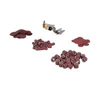 Fafeicy Kit de Ponçage pour Meuleuse D'angle, Assortiment de 50 Tambours | Accessoire de meuleuse, mandrins à tige 1/4 et 1/8, abrasif en oxyde d\'aluminium, pour le mélange des joints de soudure,