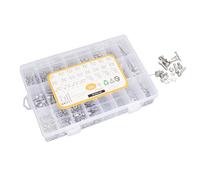 Fafeicy Kit de Vis en Acier Inoxydable 304 Boulons Écrous Rondelles | Kit de vis en acier inoxydable 304, assortiment de rondelles d\'écrous de boulons métriques M2 M3 M4 M5 avec vis à tête