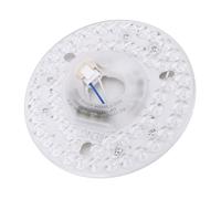 Fafeicy Kit D'éclairage de Ventilateur de Plafond LED 4,92 ", Carte de Rétrofit Ronde 18W avec Couleur Réglable de 3000k-6000K, Lumière de Remplacement Dimmable pour les Ventilateurs de (230V)