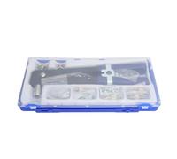 Fafeicy Kit D'outil pour écrous Rivet avec 5 Mandrins 80 Rivets Pistolet à Rivets pour Bricolage Réparation de Meubles Modification de Voiture