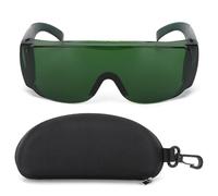 Fafeicy Lunettes de Protection Laser, Filtre Vert, Protection Oculaire 405-1064nm, avec Étui