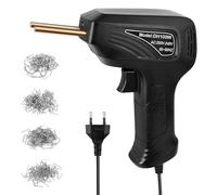 Fafeicy Machine à Souder Plastique, Kit 50W Agrafeuse Chaude avec Lampe | 4 Types of Agrafes, Clips de Clous en Cuivre, Poignée Ergonomique, Réparation de Fissures pour Pare-chocs et Tableau de Bord