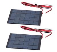 Fafeicy Mini Panneau Solaire 6V 2W Chargeur | Module Solaire en Polysilicium avec Câble de 100 Cm, pour Lampes de Jardin, Lampes Paysagères, Lampes Torches et Jouets