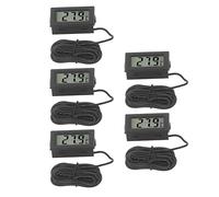 Fafeicy Mini Thermomètre Numérique ABS Affichage électronique Température | Mini thermomètre numérique ABS, affichage électronique, compteur de température, conception intégrée, en temps réel, 5