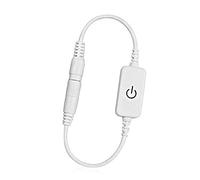 Fafeicy Mini Variateur Tactile à LED, Mini Variateur Tactile à LED, Contrôleur de luminosité de Bande de Diode électroluminescente de Couleur Unique allumé, Variateurs (White)
