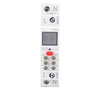 Fafeicy Minuterie de Pompe de Piscine Programmable, 30A, Montage sur Rail | Interrupteur Horaire Numérique Hebdomadaire avec écran LCD, 24 Cycles Marche/arrêt, Batterie de Secours 800mAh pour