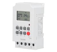 Fafeicy Minuterie pour Micro-ordinateur, Affichage Numérique ABS, Minuterie Programmable sur 7 Jours, DC12V, 1 Minute à 168 Heures, pour Appareils électroménagers, Lampadaires et Panneaux