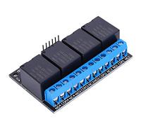Fafeicy Module de Relais Autobloquant à 4 Canaux, Déclencheur de Bas Niveau, Carte de Relais 5V avec Haute Précision et stabilité pour le Contrôle MCU