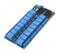 Fafeicy Module Relais 16 Canaux 5V, Protection par Optocoupleur, | Capacité de Contact 10A 250V, Module D'alimentation intégré, Contrôle D'appareils par Microcontrôleur, Entrées/sorties