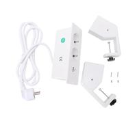 Fafeicy Multiprise à Pince avec 2 Prises et 2 Ports USB pour Bureau | Matériau ABS Ignifuge, Courant Nominal de 16 A, Protection contre les Fuites, Cordon D'extension de 5,9 Pieds, Pince de