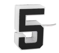 Fafeicy Numéro de Maison LED, ABS PC rétro-éclairé, Panneau D'adresse Numéro 5 12 V DC IP44, éclairage Chaud pour Porte Extérieure, Maison Résidentielle, Vitrine, Porte Commerciale