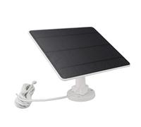 Fafeicy Panneau Solaire 12W Monocristallin avec USB Type-C, Chargeur pour Caméra de Sécurité, Compatible avec Blink, Lampe de Poche, Ventilateur, 195x165mm