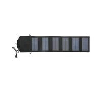 Fafeicy Panneau Solaire Pliable, 10,5W Monocristallin, Interface USB | Tapis photovoltaïque Portable, sortie 5-6V, Plug and Play à la lumière du soleil, poche pour câble intégrée, pour le