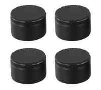 Fafeicy Paquet de 4 Rehausseurs de Meubles en Alliage D'aluminium, Hauteur Réglable de 27 à 40 Mm avec Base en Caoutchouc Antidérapant et Patins en Feutre Anti-Rayures pour Tables, (4 pièces)
