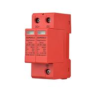 Fafeicy Parafoudre Photovoltaïque 1000V DC 3P 40KA, Parasurtenseur pour Rail DIN, Boîtier Ignifuge et Conception Modulaire pour Installation Solaire (2P)