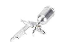 Fafeicy Pistolet à Peinture Professionnel, Aérographe Buse 0,5 mm, 125 ML, Aluminium, Argenté, Type Gravité