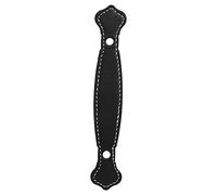 Fafeicy Poignées de Tiroir en Cuir, Poignées Modernes Noires pour Cuisine | Penderie Porte de Placard Poignée, Cuir Souple, Vis Installation Facile, Compatible Panneaux 1,5-4cm, Salle de Bain Atelier