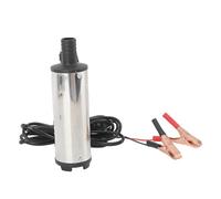 Fafeicy Pompe de Transfert Pompe à Carburant d'extraction d' en Acier Inoxydable Moteur à Courant Continu 70 W Bonne étanchéité Ascenseur de 2,5 M avec Collier de Serrage pour Transfert de (DC24V)