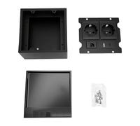 Fafeicy Prise De Sol Encastrée 2 Prises Port Réseau Usb A Et C 16A | Acier Inoxydable et PC, Joint étanche, Utilisation au Bureau à Domicile, Montage sur Bureau, Ajustement de Prise électrique