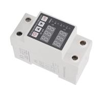 Fafeicy Protecteur de Surtension Réglable 1A-63A 230V monophasé, Montage sur Rail DIN, avec Protection Contre Les Surintensités pour Boîtes de Distribution Domestiques et Systèmes
