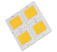 Fafeicy Puce LED COB 60 W, Perles Lumineuses COB, Source de Lumière Blanc Chaud 3200 K, 6000 Lm, 30-34 V, pour Spots Encastrés, Plafonniers et Autres Luminaires DIY. Éclairage