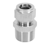 Fafeicy Raccord de Tube à Compression en Acier Inoxydable 3,4 Po OD X 1 Po | Connecteur Droit pour Hydraulique, Gaz, Conduites D'eau, Joint à Double Bague, étanche, Résistant à la Rouille, Longueur