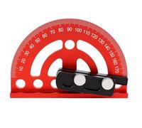 Fafeicy Rapporteur Demi-cercle et Détecteur D'angle avec Règle | Compteur D'angle Semi-circulaire combiné, Rapporteur de Degrés, Rapporteur de Biseau Universel