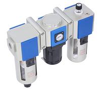 Fafeicy Régulateur de Pression de Filtre à Air à 3 étages, Lubrificateur, Tasse D' 160CC, Scellement des Espaces, Alimentation en Stable, Drainage Automatique Manuel pour Système D'air (GC400-15)