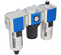 Fafeicy Régulateur de Pression de Filtre à Air à 3 étages, Lubrificateur, Tasse D' 160CC, Scellement des Espaces, Alimentation en Stable, Drainage Automatique Manuel pour Système D'air (GC400-10)