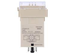 Fafeicy Relais Temporisé ATS48A-20-3D Affichage LED Numérique Réglable | Boîtier en Plastique, Contact AC250V 5A/DC30V 5A, Temporisation de Cycle pour Systèmes de Contrôle Industriel et Machines