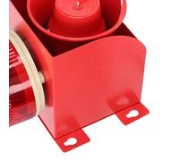 Fafeicy Sirène Industrielle et Alarme Stroboscopique 130 DB Support Mural Extérieur étanche avec tonalité de Volume Réglable 9 Niveaux IP65 pour Grue D'entrepôt de Chantier de (Prise UE 220V)