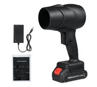 Fafeicy Souffleur de Poussière sans Fil 1050 W Puissant Ventilateur Jet Plumeau électrique Portatif Vitesse 30 M/s avec alimenté par Batterie pour le Nettoyage de (Prise UE et 1 batterie)