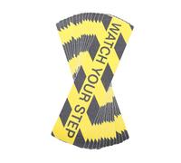 Fafeicy Tapis Antidérapant pour Escalier 15PCS 6x24in Noir Jaune | Ruban Adhésif de sécurité avec Slogan, PET PVC émeri pour Escaliers en Bois, Béton, Terrasses, Patios
