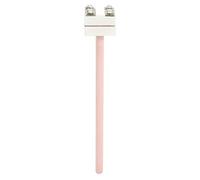 Fafeicy Thermocouple Platine Rhodium WRP100 de Type S, Fil de 0,12 Mm, Sonde de Capteur de Température 0-1600 C avec Tube en Corindon 99 pour la Mesure de Gaz et de Liquides Industriels (500mm)