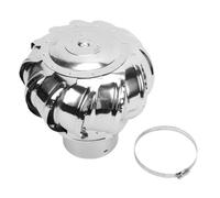 Fafeicy Ventilateur à de Toit, 110 Mm, Acier Inoxydable 304 | Flux D'air Non électrique, Ventilation de Grenier, Acier Inoxydable 304, Roulements Scellés, compatibilité Agricole,