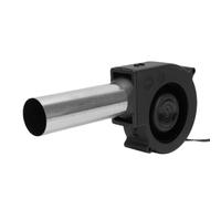 Fafeicy Ventilateur Soufflant 3 Vitesses 97 Mm Centrifuge en Acier | Boîtier en Laiton ABS, Utilisation pour Poêle à Bois, compatibilité Cheminée, Allumage du Charbon de Bois pour Barbecue,