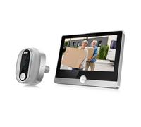 Fafeicy Vidéophone WiFi pour Appartement, Caméra Judas 2,4 GHz, écran IPS | Vidéo HD 1080P, Angle Large 167°, Vision Nocturne, Détection de Mouvement, Batterie Rechargeable Intégrée, Accès Via L'app