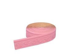 Fagoritime Bordure de plinthe en mousse | Multicolore for plinthe et rail Dado : garniture en mousse(Pink 10mx8cm)