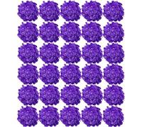 FagusHome 30 Pièces Têtes Fleur d'hydrangea Non Inclus Tiges Artificielle Fleur 18CM Artificielle Aucun Tiges Fausses Fleurs d'hortensia Bouquets pour Décoration (Violet Clair)