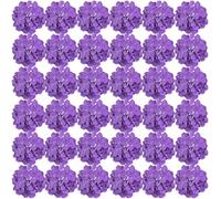 FagusHome 35 Pièces Têtes Fleur d'hydrangea 18CM Artificielle Fleur Artificielle avec Tiges Fausses Fleurs d'hortensia Bouquets pour Décoration (La Couleur Violette)