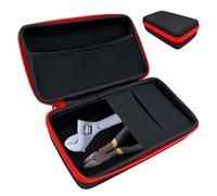 Fahibin Sac à Outils Noir EVA, Sac à Outils de Rangement Rigide,Noir EVA Coque Rigide Etanche 22 x 12,5 x 6,5 cm