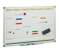 Tableau Faibo 60 x 90 cm Planning hebdomadaire blanc