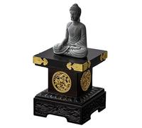 Failjierue Table méditation Domicile pour Statue Bouddha présentoir Artisanal, autel Bouddhiste en Bambou avec Surface culte spacieuse Base Stable(15x15x17cm)