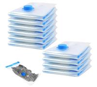 FAINCA 10 Pièces Sac Rangement Sous Vide 30x50cm Sac Sous Vide Couette | Vacuum Storage Bags Housse de Rangement Réutilisable Couette Stockez Vêtements la Literie et Les Bagages